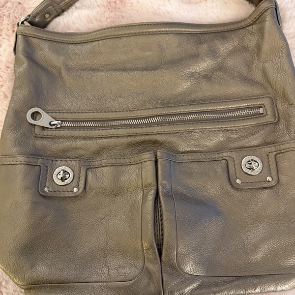 Marc by Marc Jacobs Faridah Metallic Hobo/Satchel Bag Includes Matching Wallet - Picture 2 of 16